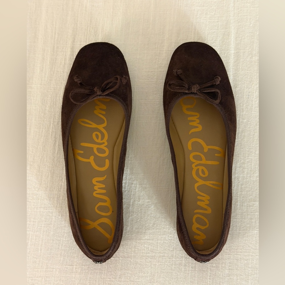 Sam Edelman Alie Balet Flat in Cafe Noir / Brown Suede Women’s size 7